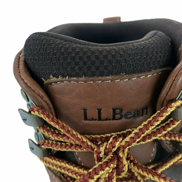LL Bean Hiking Outdoor Leather Boots Brown Duck Boots Women's 8 Medium - Picture 3 of 11